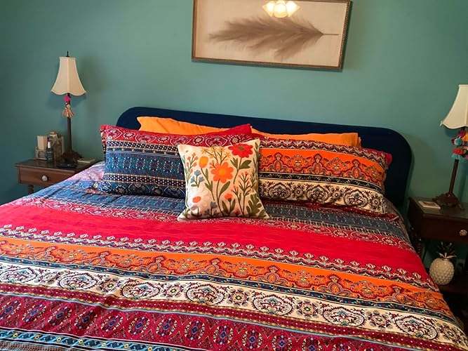 Flower Cluster cover in a customer bedroom